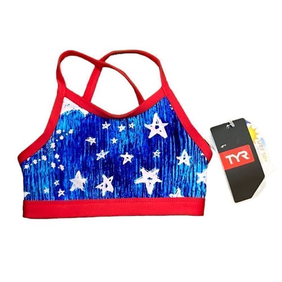 TYR Twinkle Trinity Swim Top, Size YXS (4-5), NWT - Picture 1 of 7